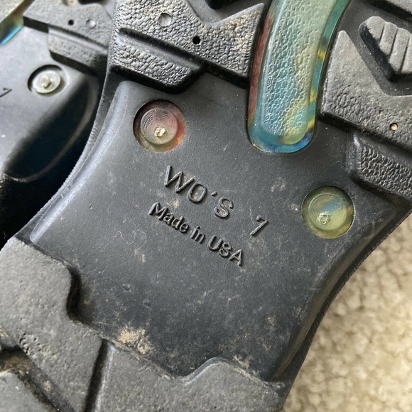 SLOGGERS Size 7 Waterproof Slip Resistant GARDEN SHOES Blue Floral Slip On Clogs - Picture 6 of 6